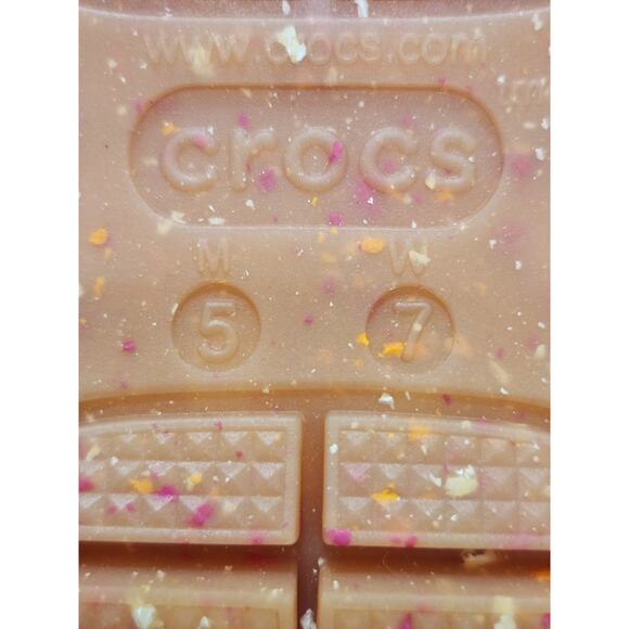 Crocs Chai Pink Classic Mega Crush Slip On Platform Clogs Shoes US W7 M5 - Picture 11 of 11